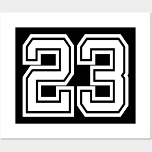 Numbers 23 for a sports team, group, or community Posters and Art